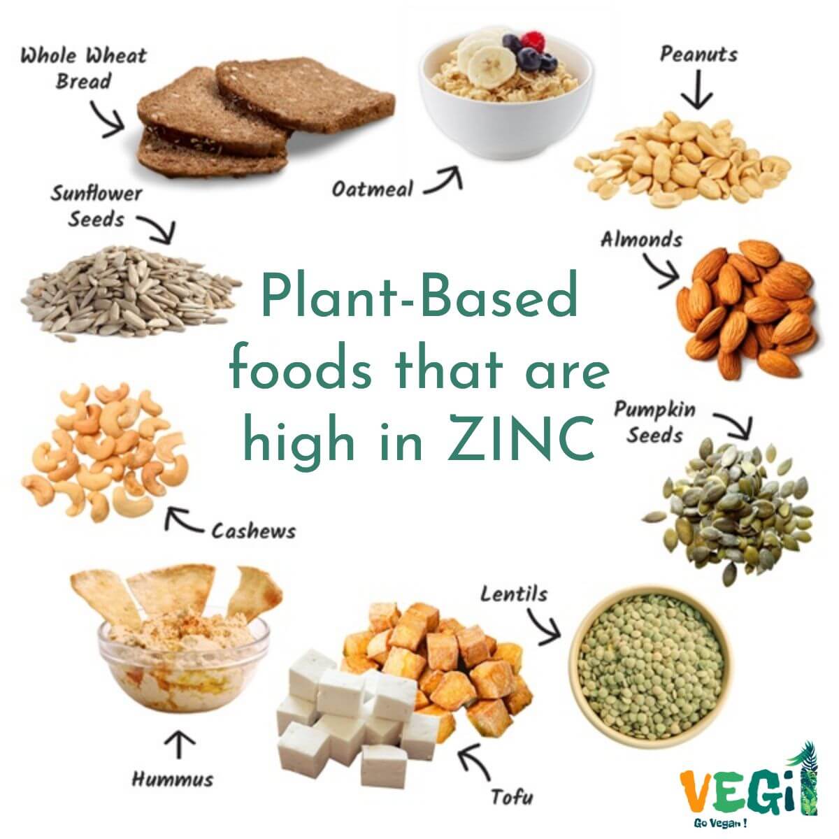 Plant-Based foods that are high in ZINC