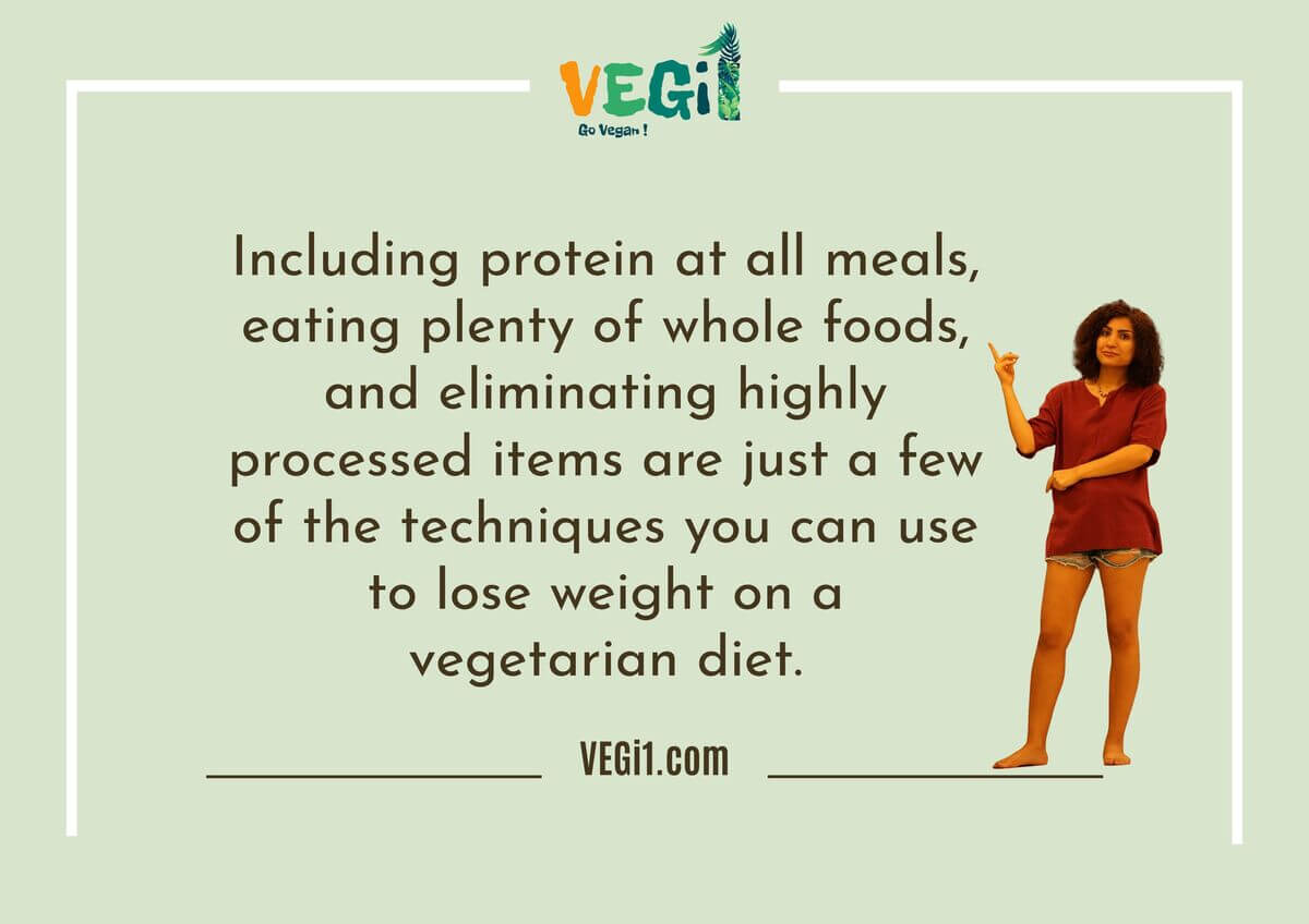 lose weight healthily as a vegetarian