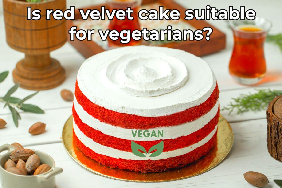 Is red velvet cake suitable for vegetarians?