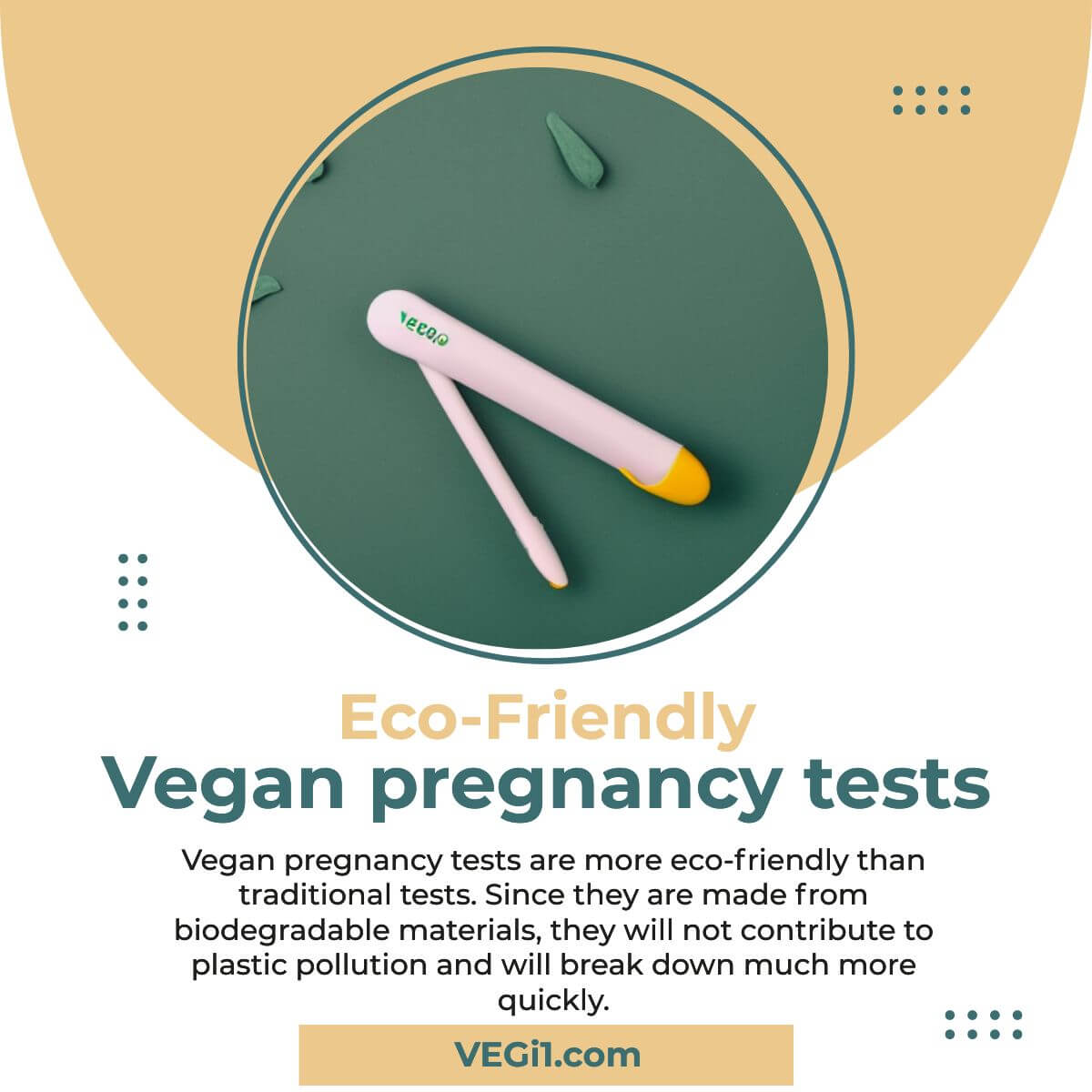 Eco-friendly Vegan pregnancy tests