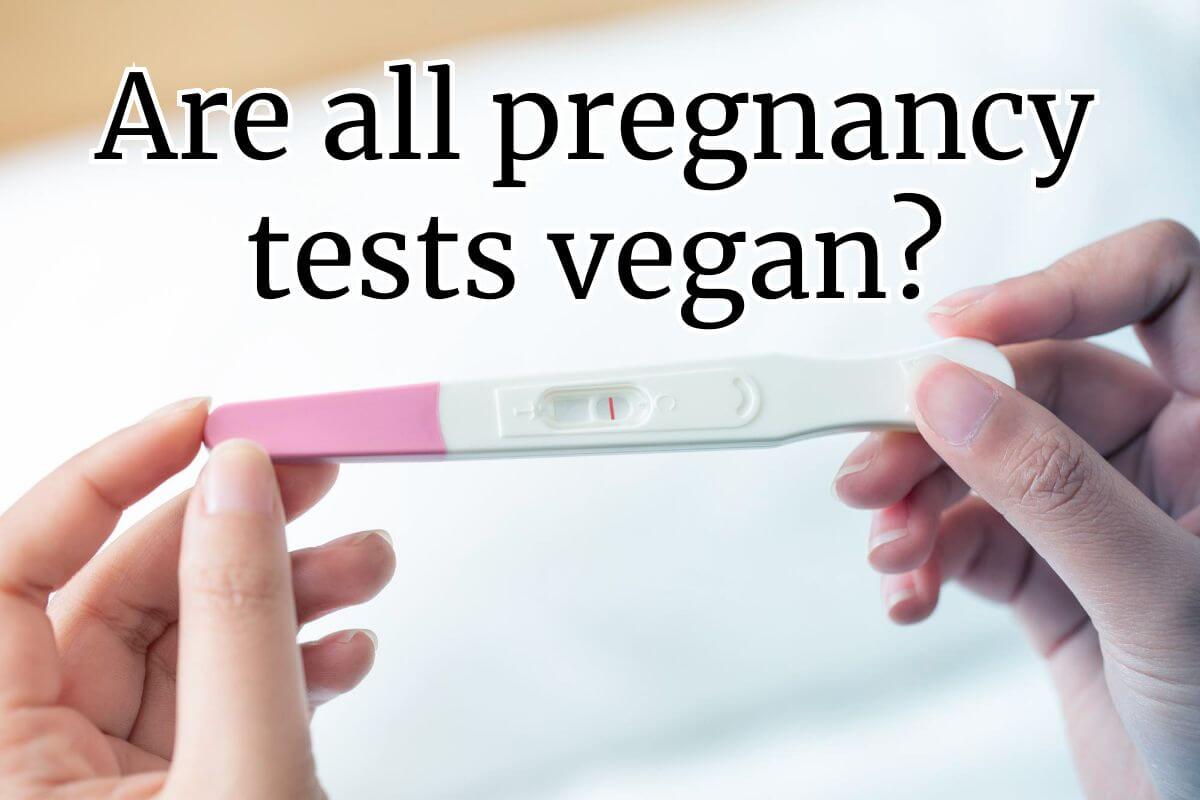 Are all pregnancy tests vegan?