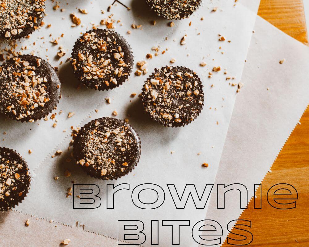 vegan snack- Brownie bites