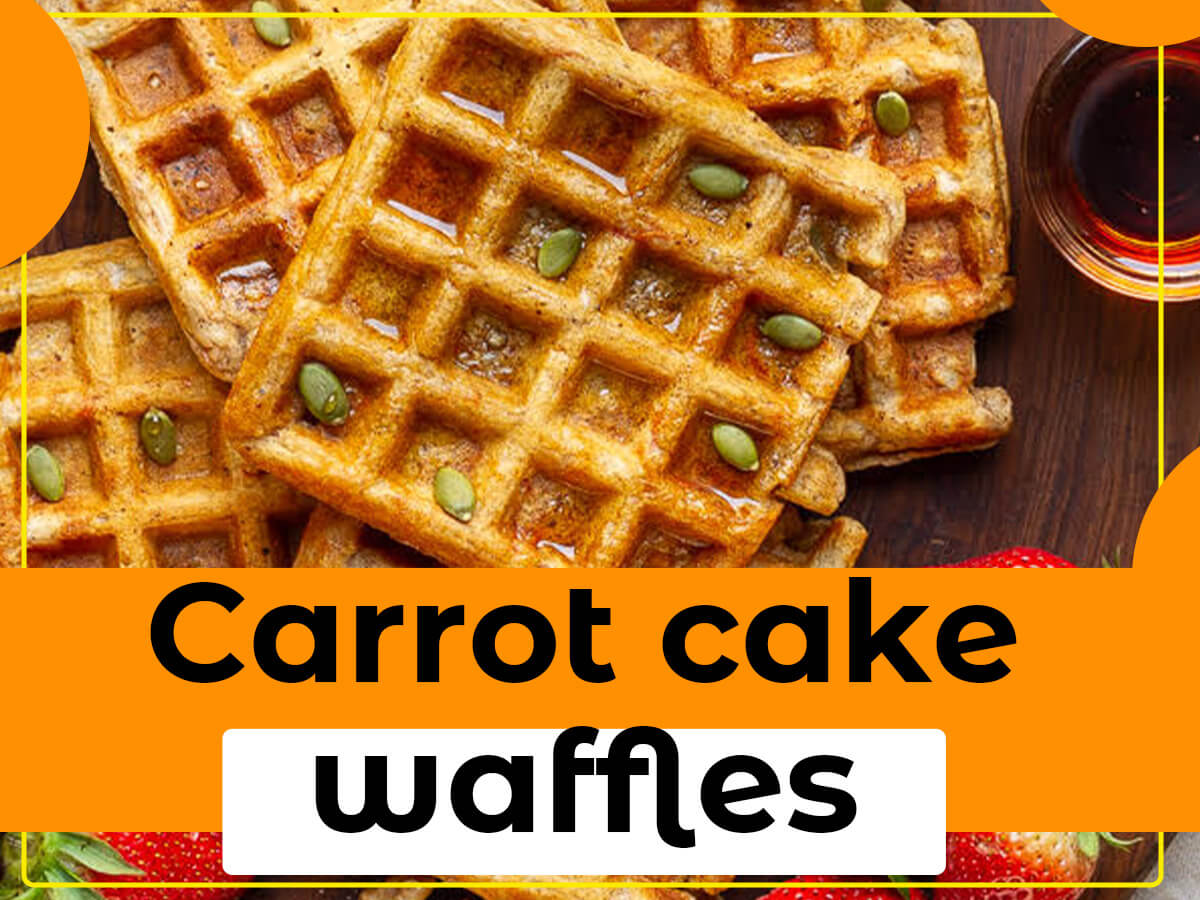 Vegan brunch- Carrot cake waffles