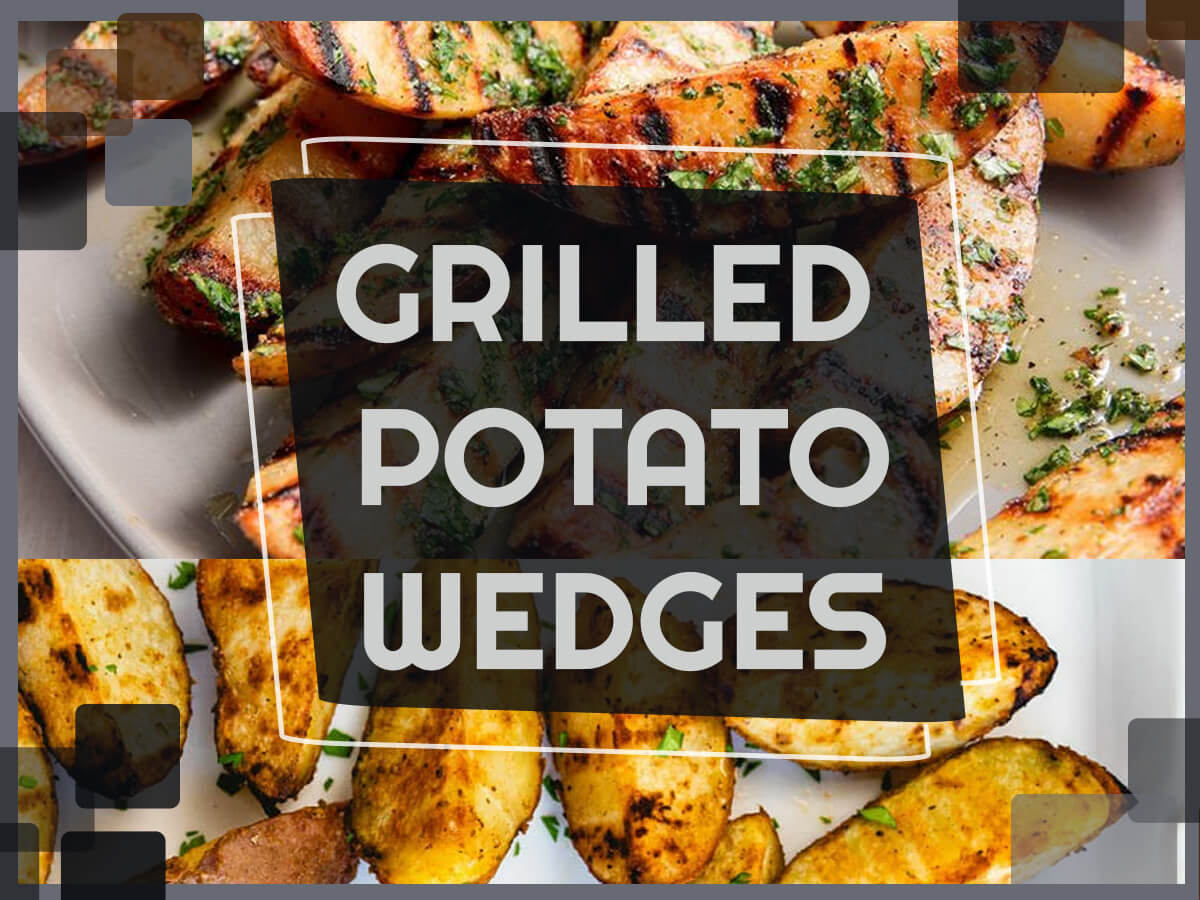 Vegan BBQ - Grilled potato wedges