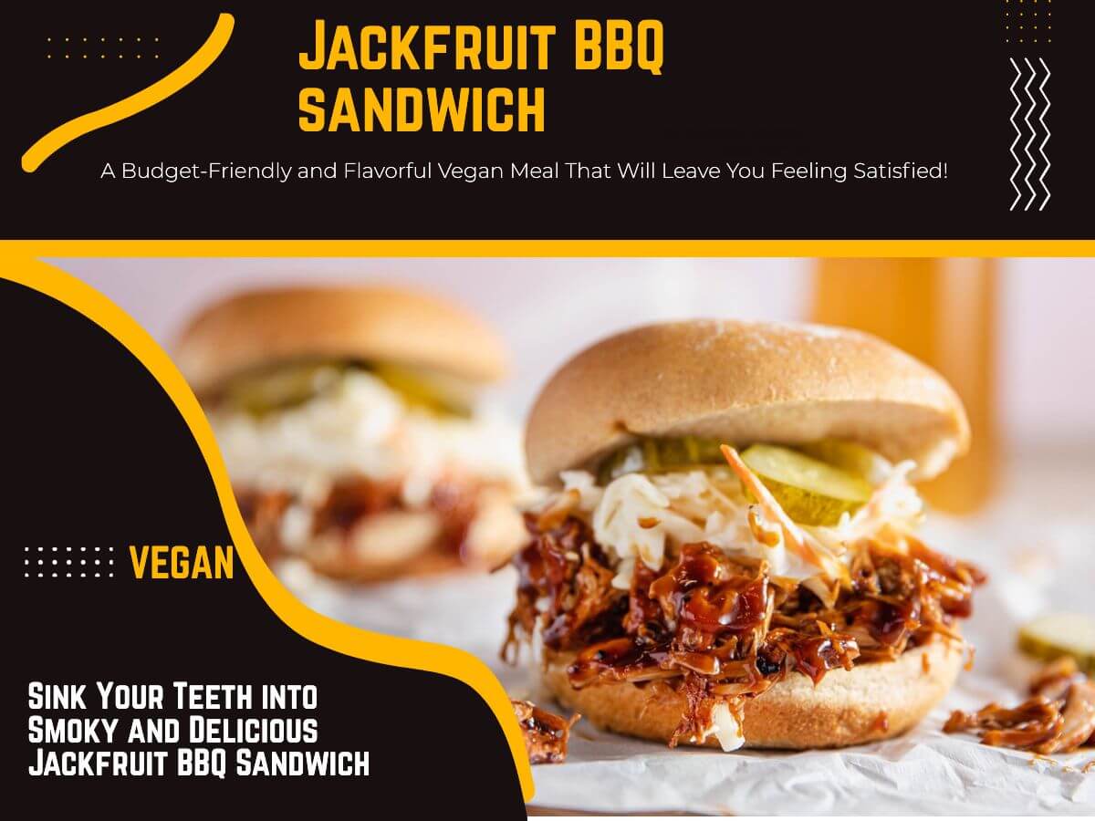 Jackfruit BBQ sandwich- budget-friendly