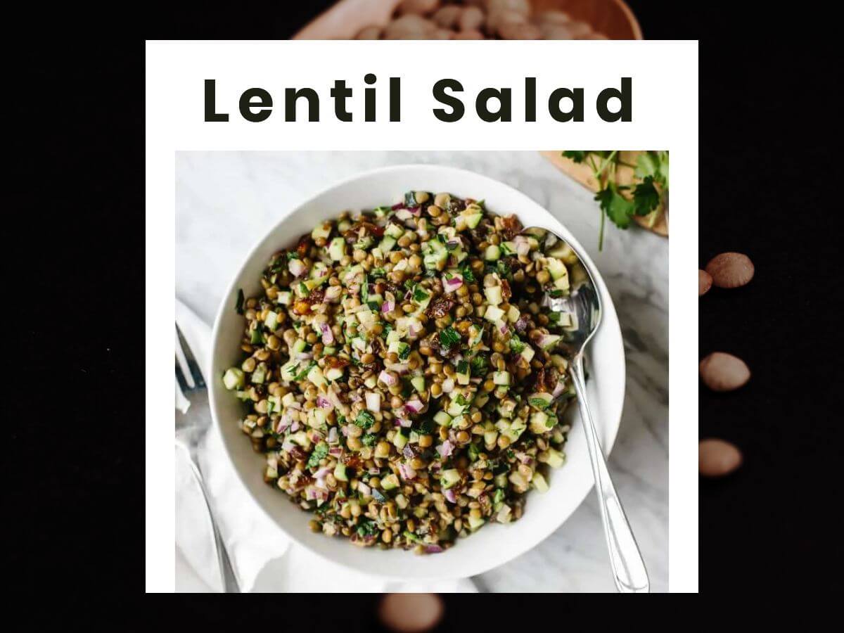Fresh and Healthy Lentil Salad - A Budget-Friendly Vegan Meal to Boost Your Day!