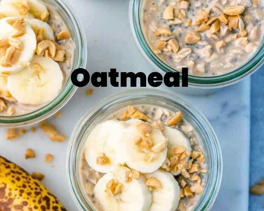 Oatmeal with Peanut Butter and Bananas is to Be Refrigerated Overnight