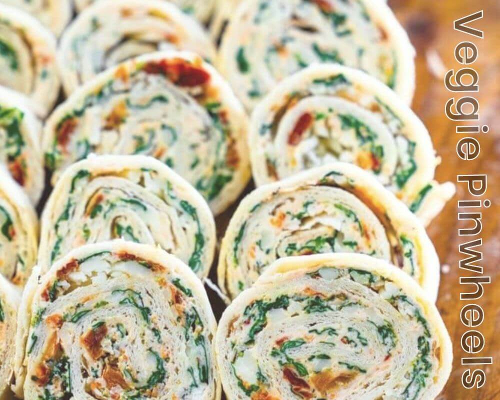 Pinwheels as a vegan finger food
