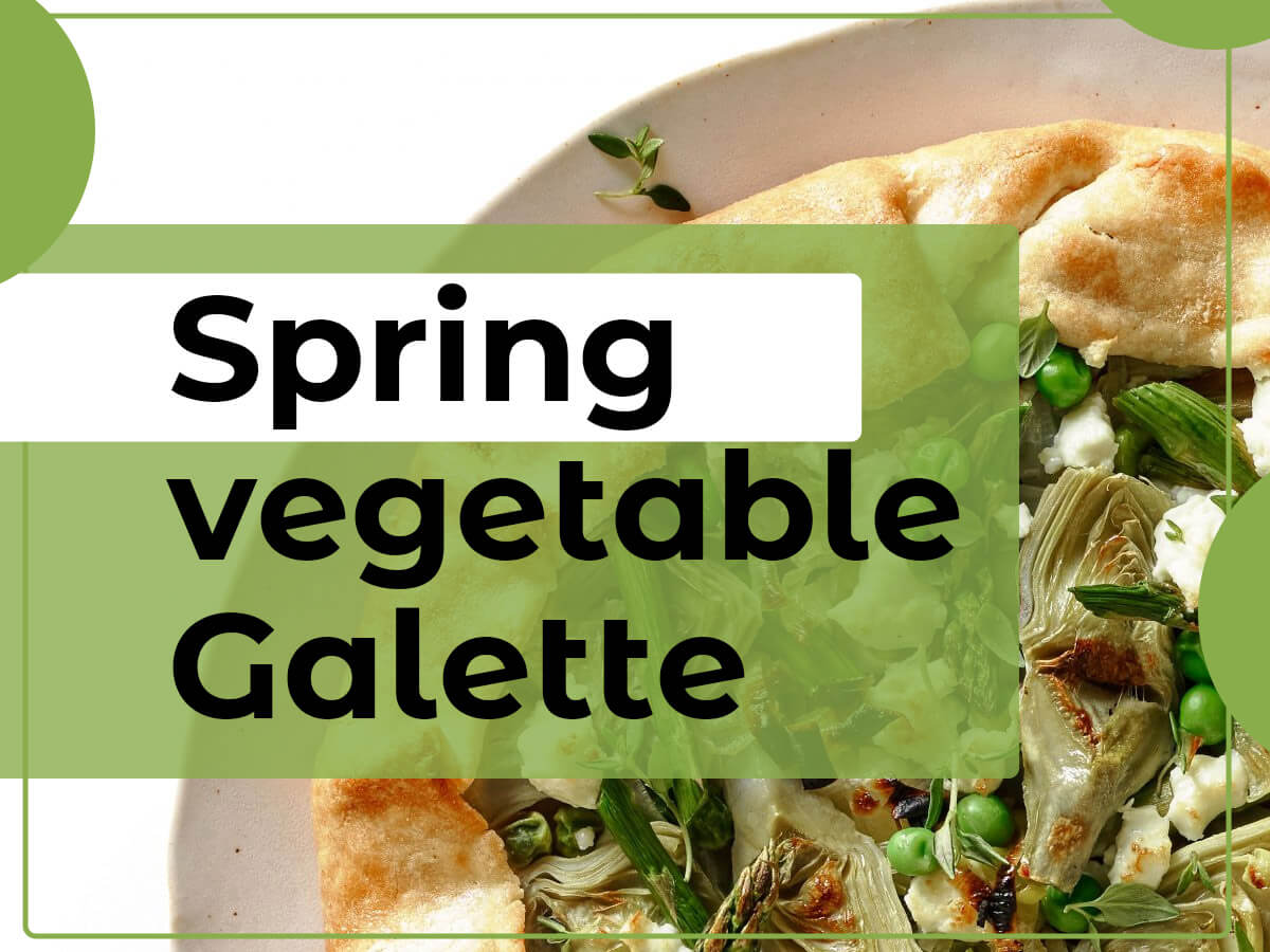 Vegan brunch- Spring vegetable Galette
