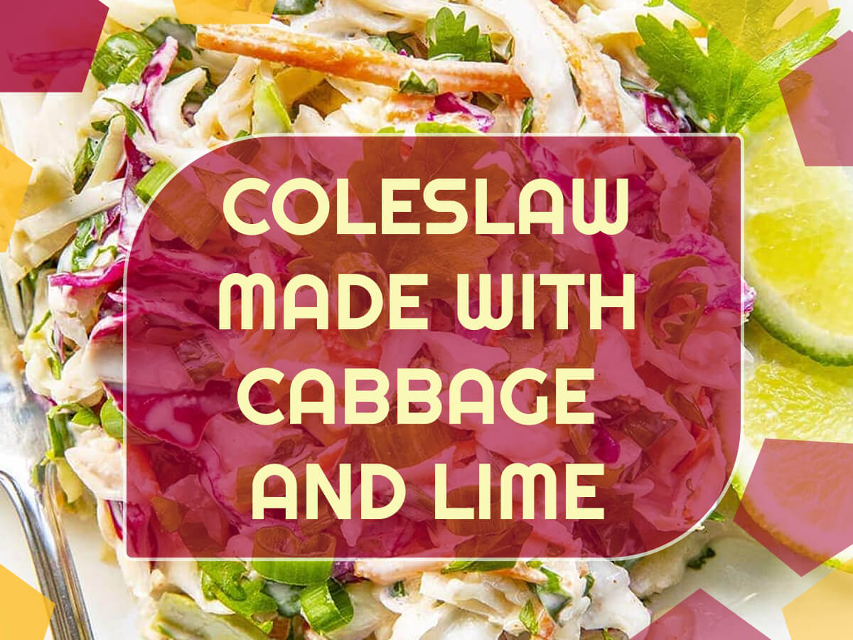 Vegan BBQ - Coleslaw made with cabbage and lime