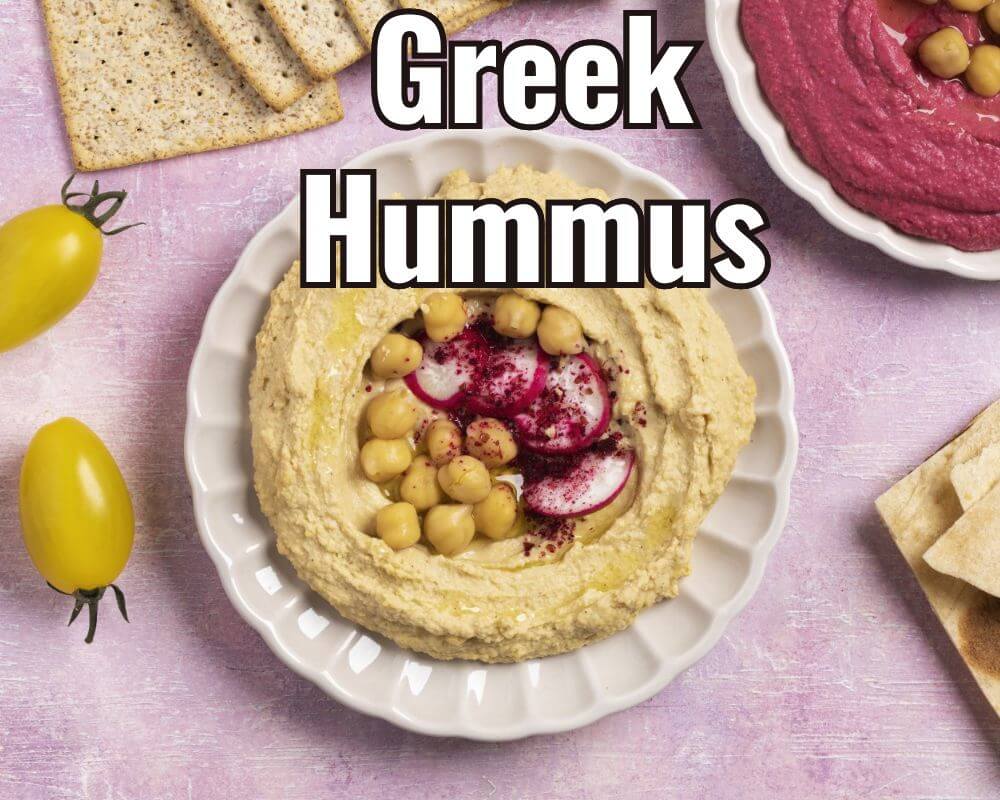 Vegan Picnic Ideas- Greek Hummus