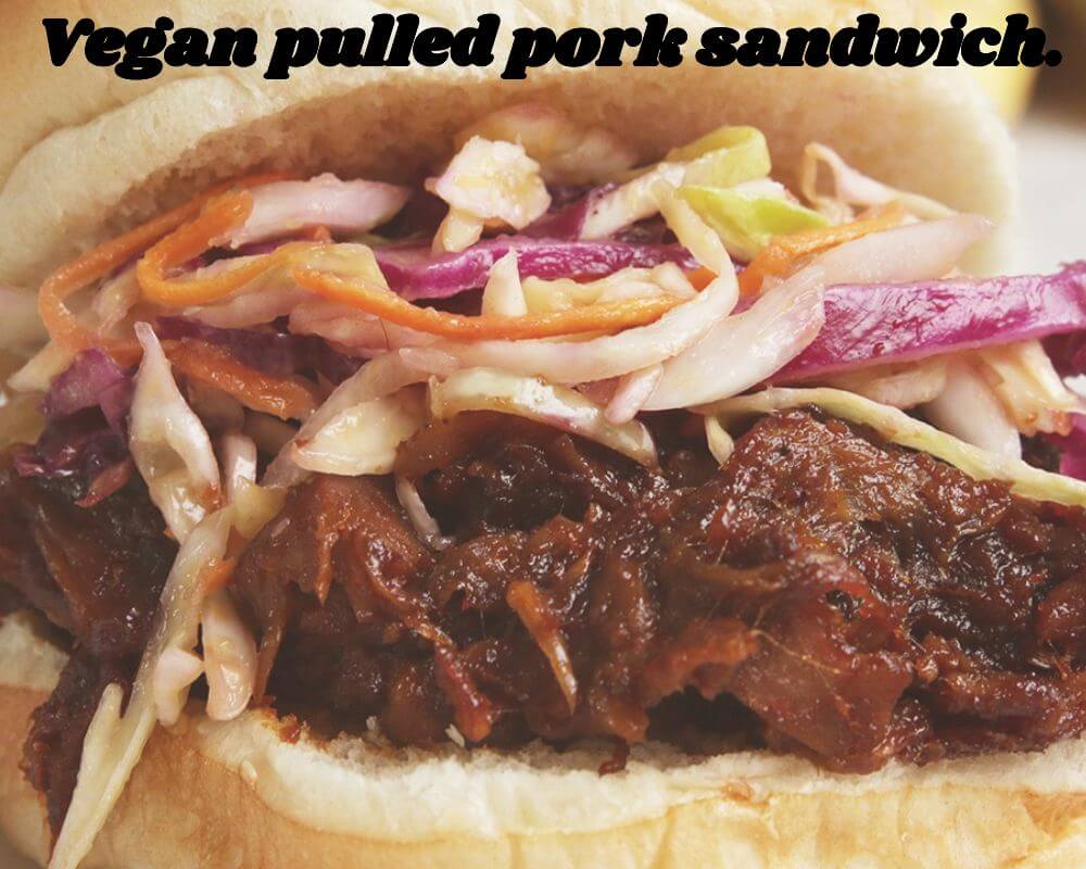 Vegan pulled pork sandwich- Vegan Picnic Ideas