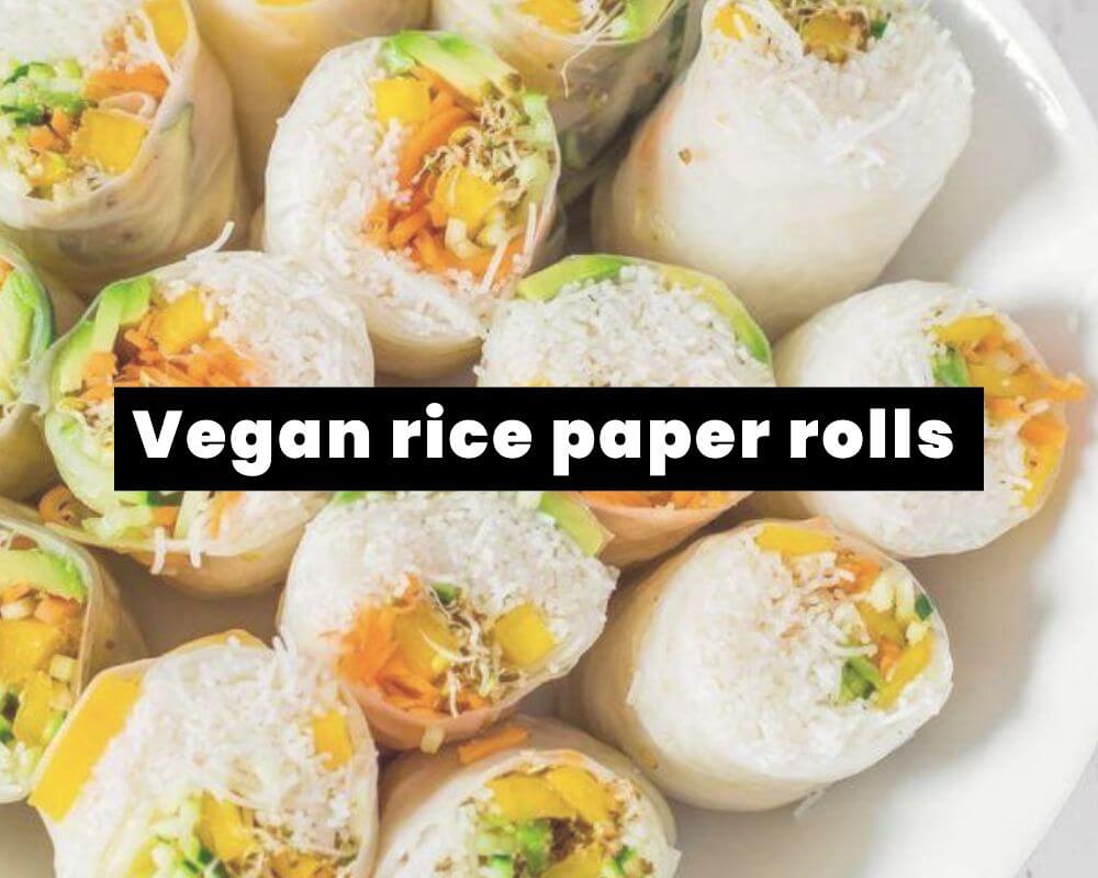 Vegan rice paper rolls-Vegan Picnic Ideas