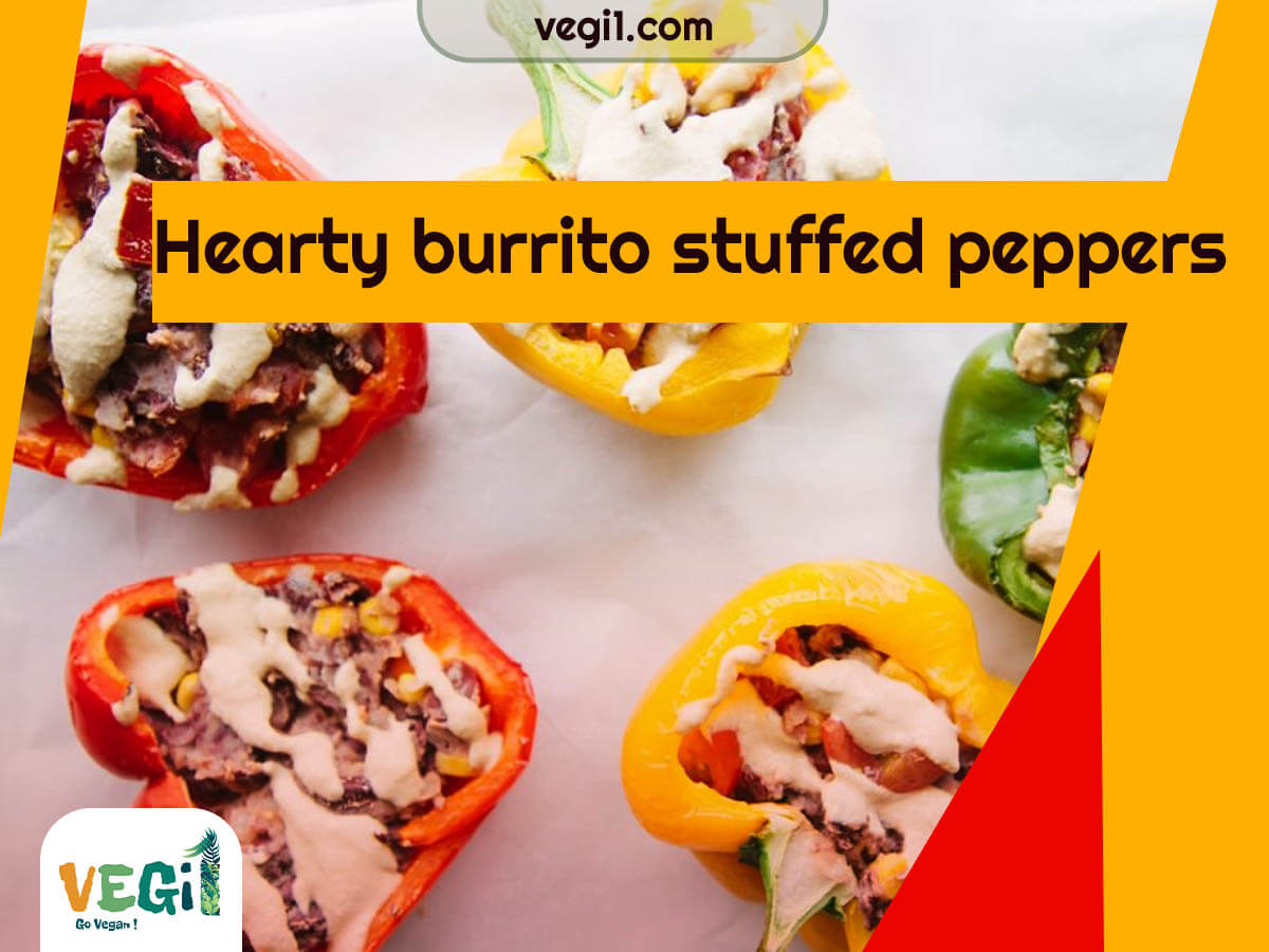 Hearty Burrito Stuffed Peppers Recipe for Vegetarian Dinner