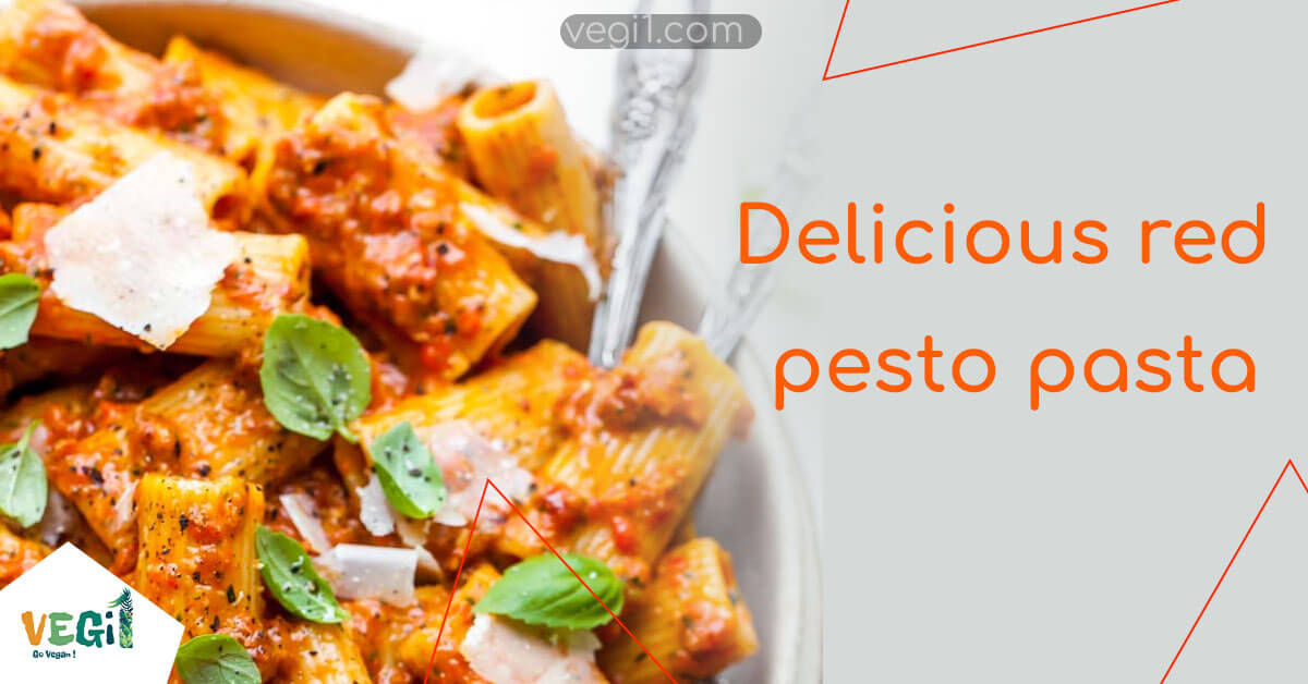 Quick and Delicious Vegan Red Pesto Pasta Recipe