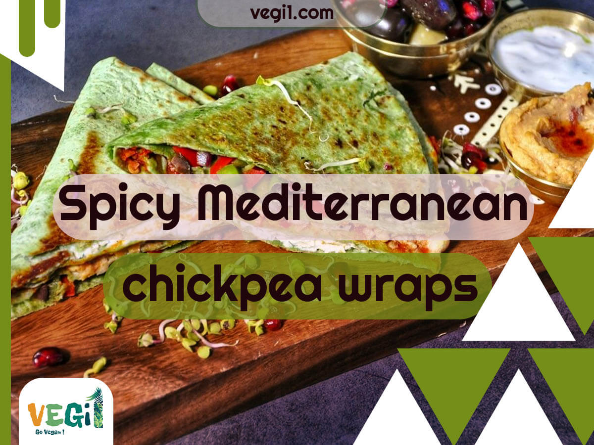 Spicy Mediterranean Chickpea Wraps - Plant-Based Dinner Idea