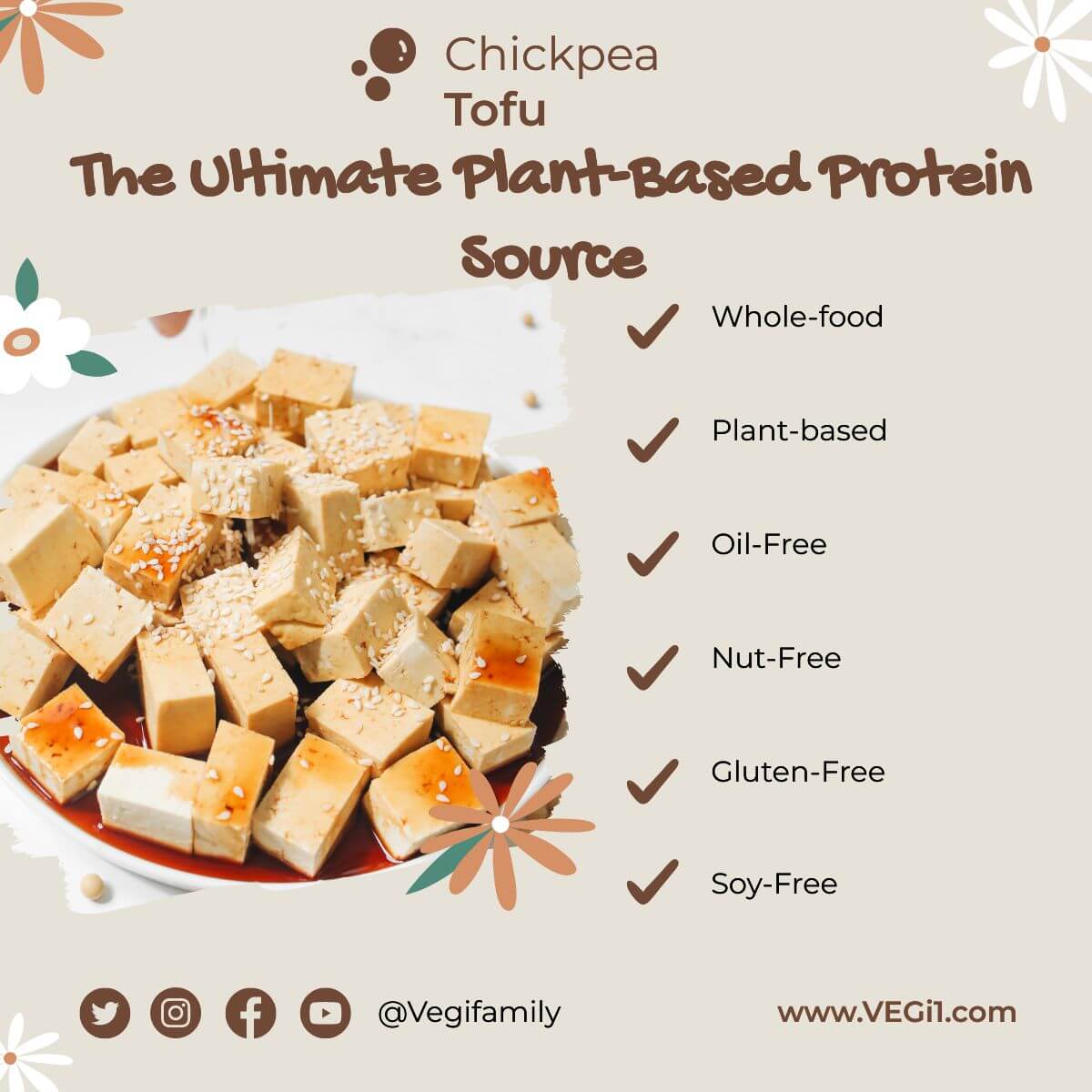 The best chickpea tofu with special tips [whole-food, plant-based, no oil, no nuts, gluten-free, soy-free] - Plant-based Tips & Tricks