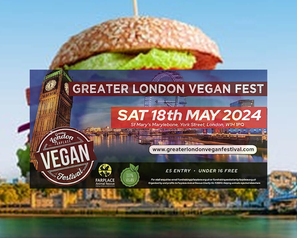 Vegan events 2023- Greater London Vegan Festival - May 2024