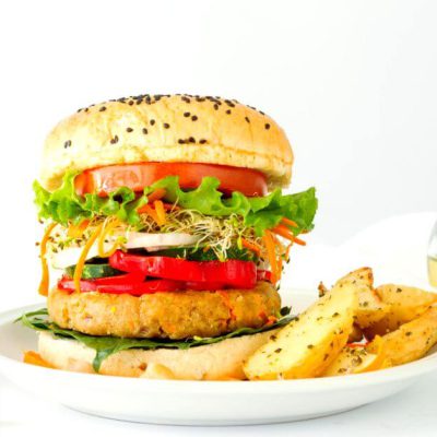 Delicious Homemade Vegan Soy Burger Recipe | Gluten-Free & Protein-Rich"