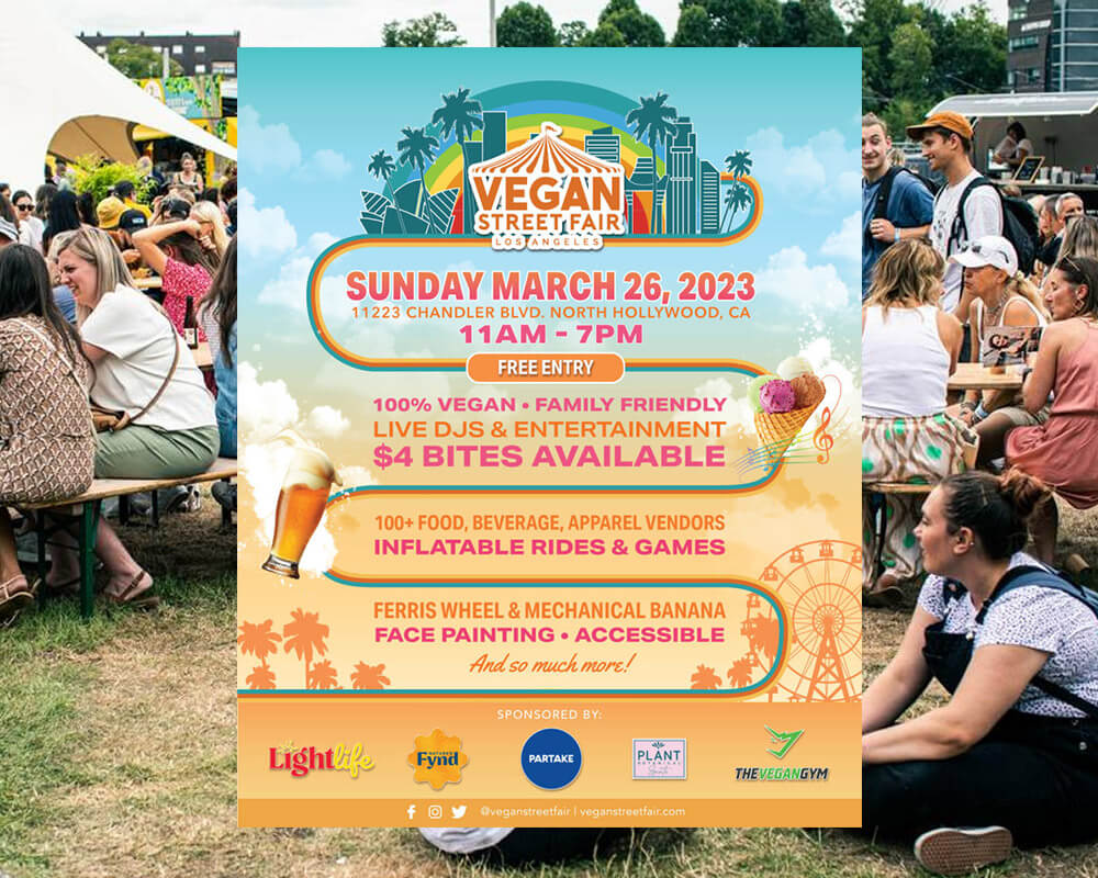 vegan events 2023- Vegan Street Fair- July, August, September, October, November 2023