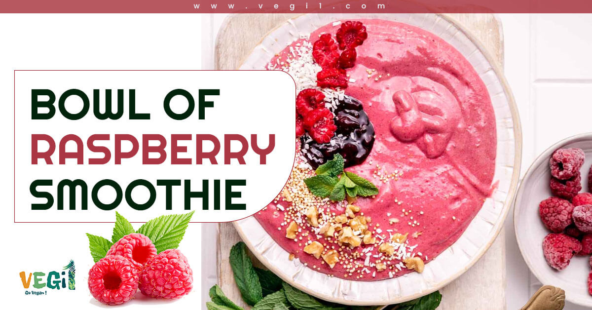 Gain weight the vegan way with this protein-packed raspberry smoothie bowl.