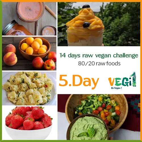 The fifth day of the 80/20 raw vegan diet challenge