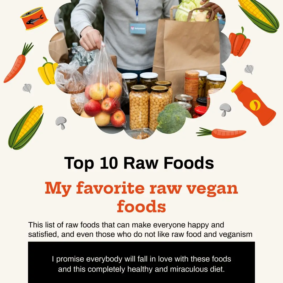 This list of raw foods that can make everyone happy and satisfied, and even those who do not like raw food and veganism, I promise everybody will fall in love with these foods and this completely healthy and miraculous diet.