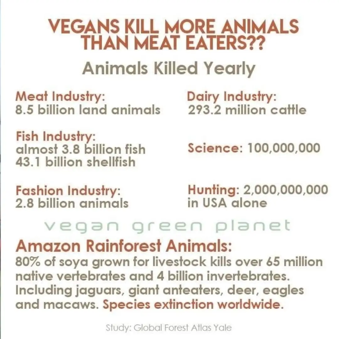 Do Vegans Kill More Animals Than Meat Eaters